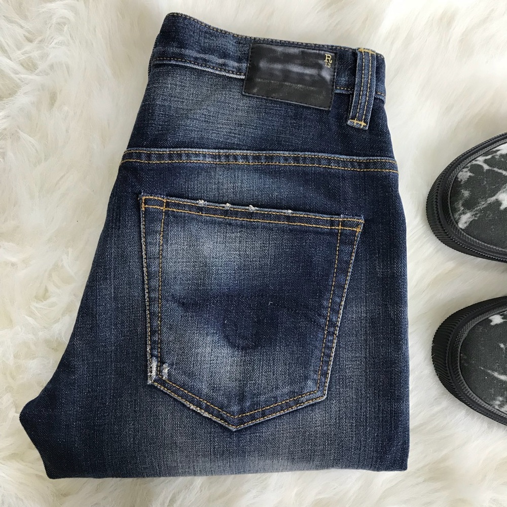 R13 Boys skinny jeans vintage blue